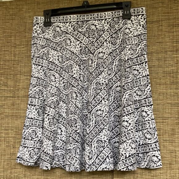 LOFT A-line mini skirt floral print - Picture 1 of 5
